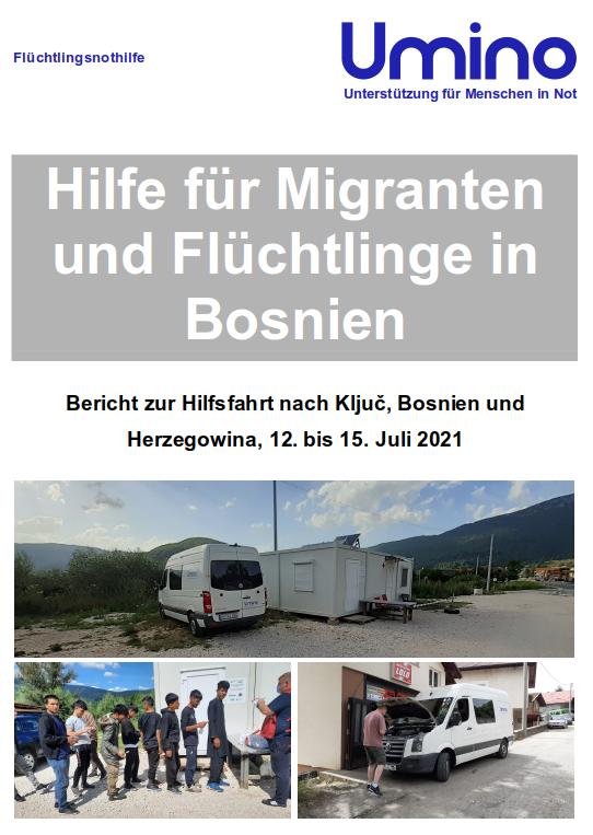 Hilfsfahrt Bosnien Juli 2021
